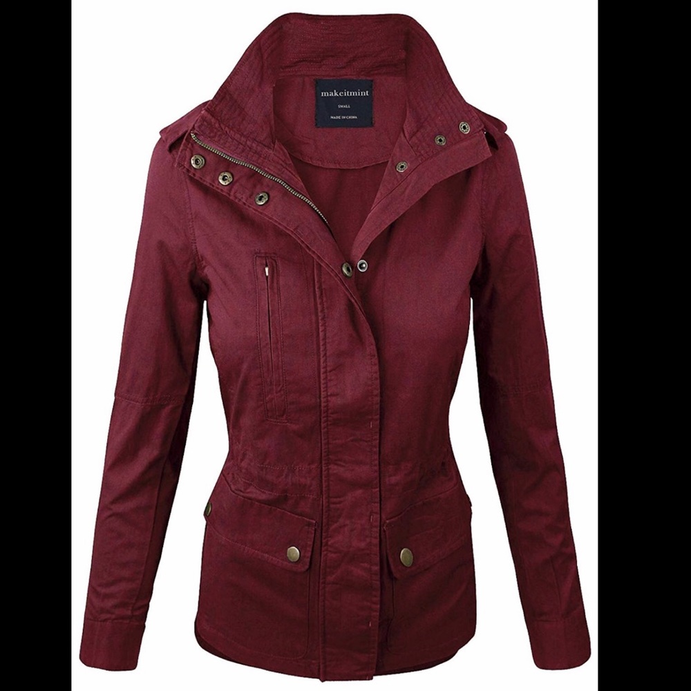 Love Tree - Red Drawstring Jacket